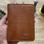 Luxury Handmade Genuine Leather Pasport Cover Brown