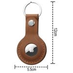 Luxury Handmade Genuine Leather Air Tag Holder Keychain