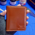 Premium Quality Handmade Genuine Leather Vertical Card Holder Brown